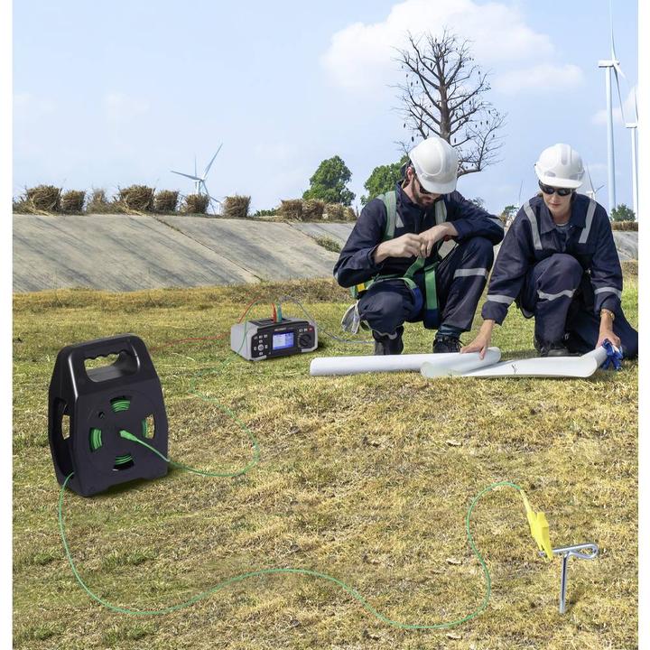 Voltcraft EML-30 Massekabel Stecker 4 mm Buchse 4 mm 30 m Green 1 St.