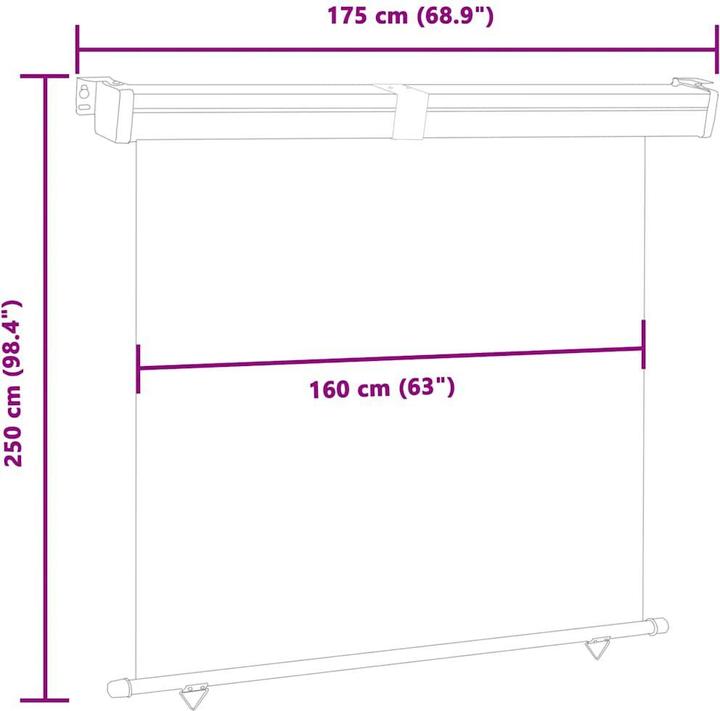 Image du produit VidaXL Auvent latéral (1.70 m)