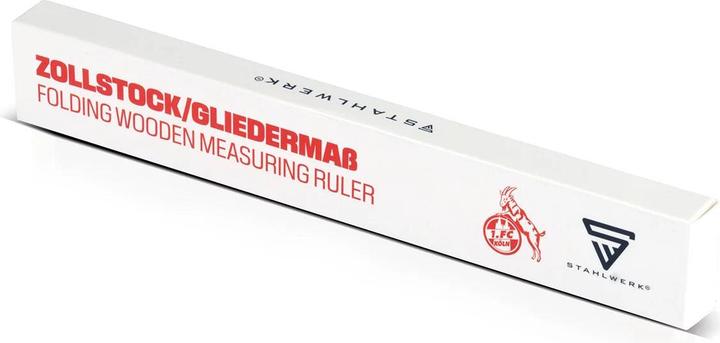 Produktbild Stahlwerk Zollstock 1. FC Köln Edition 2 m Meterstab Gliedermassstab Metermass