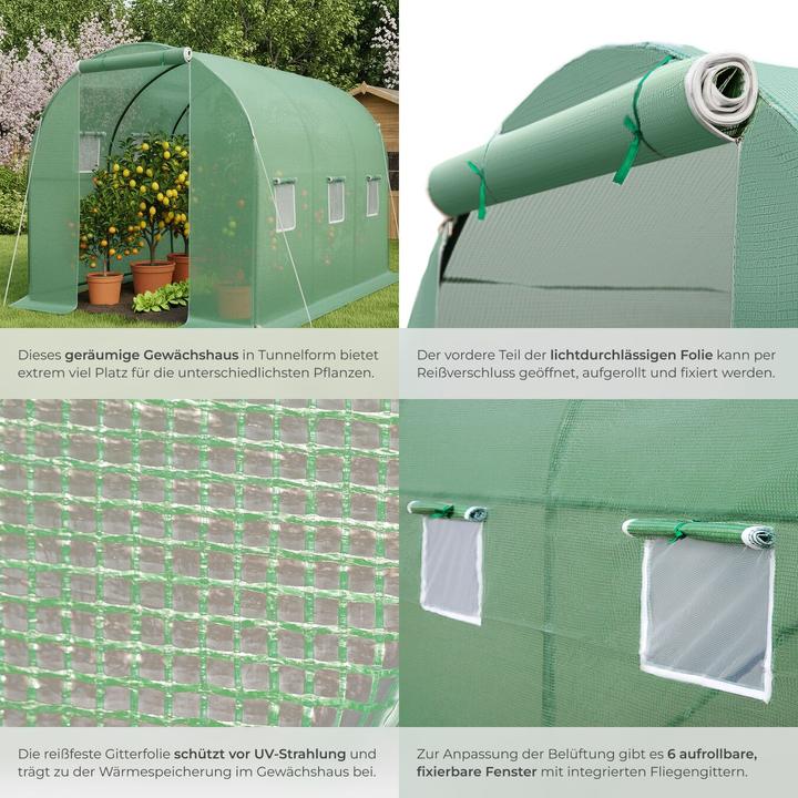 Produktbild tectake Gewächshaus Folientunnel