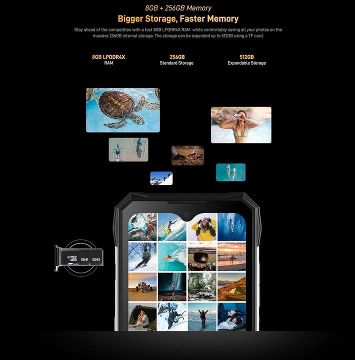 Produktbild Doogee S89 Pro (256 GB, Orange, 6.30", 4G)