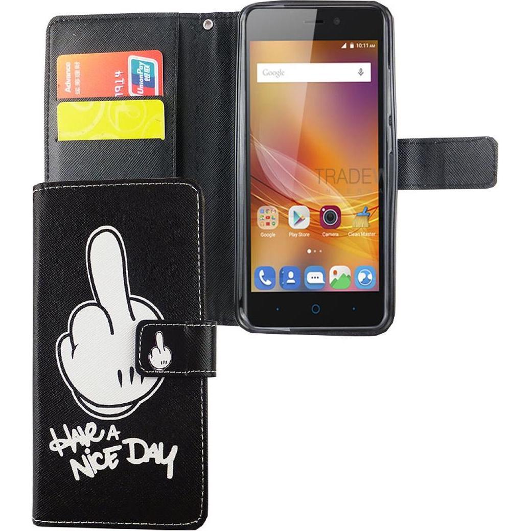 König Design Schutz Handy Hülle für ZTE Blade A452 Case Cover Tasche Wallet Etui Handyhülle (ZTE Blade A452), Smartphone...