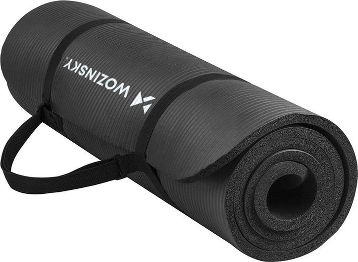 Image du produit Wozinsky tapis d'exercice 181 x 63 x 0.9 cm épais gymnastic yoga mat noir (9 mm)