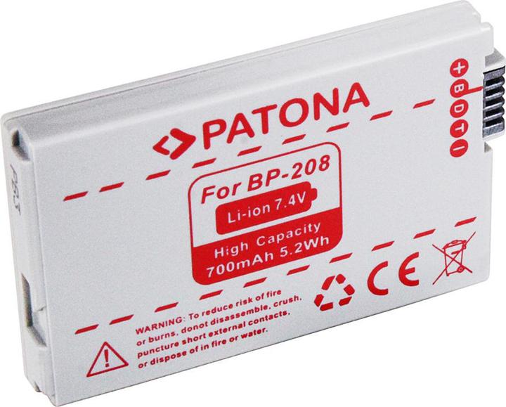 Produktbild Patona Akku f. Canon BP208 BP-308 BP-315 DC10 DC20 DC21 DC40 DC50 DC95 (Kamera Akku Ladegerät)