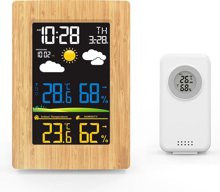 Actual product image Livoo Wood effect weather station