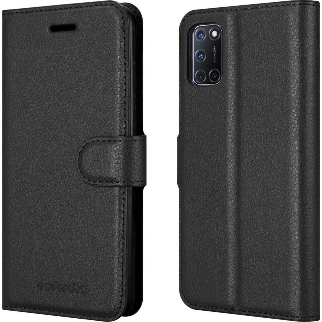 Thumbnail - Cadorabo Book mit Standfunktion Cover (Oppo A92), Smartphone Hülle, Schwarz