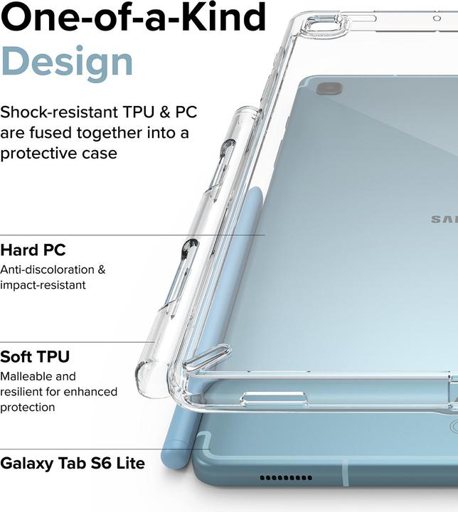 Actual product image Ringke Fusion PC Case with TPU Buffer for Samsung Galaxy Tab S6 Lite Transparent (FSSG0078) (Samsung Galaxy Tab S6 Lite)