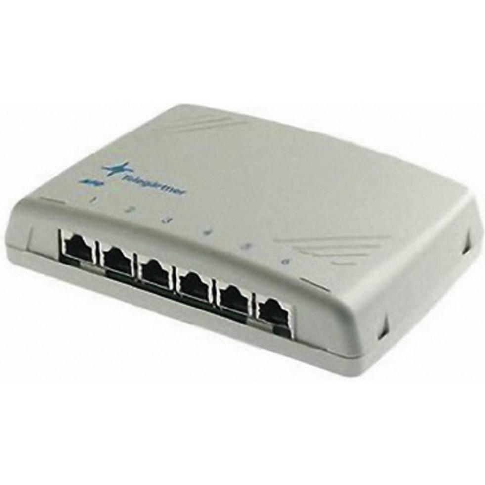 Telegärtner Netzwerk Patchpanel Mini Verteiler 6 Port Cat.6, Server Zubehör, Weiss