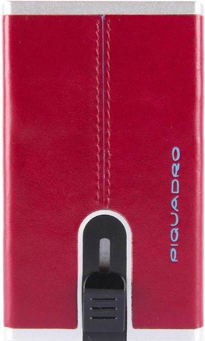 Actual product image Piquadro PP4825B2R/R wallet, card case and travel document holder Red Leather, Metal