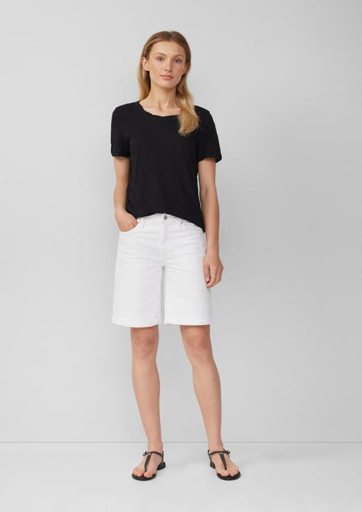 Produktbild S.Oliver T-Shirt T-Shirt mit Flammgarnstruktur und Ausschnitt-Detail (32)