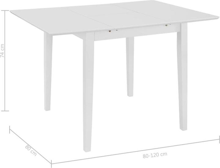 Image du produit vidaXL Esstisch (120 x 80 x 74 cm)