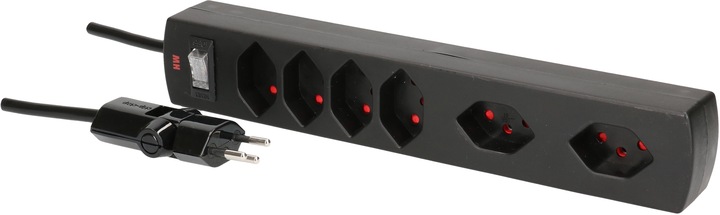 Produktbild Max Hauri Safety Line 90° mit Schalter (6 x, Typ 13, 2 m)