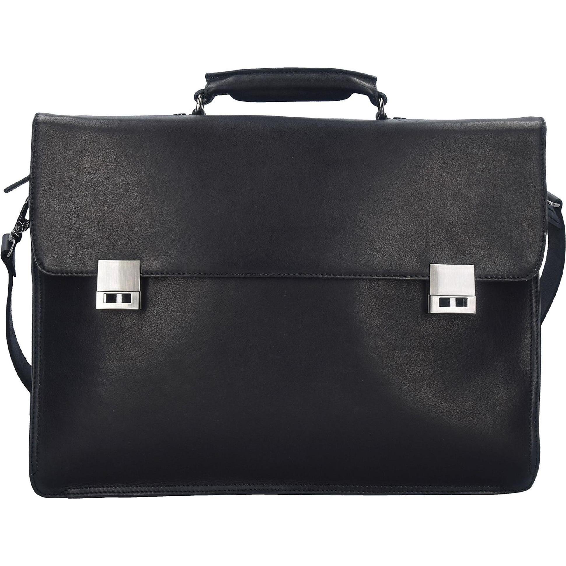 Harolds, Handtasche, Country Aktentasche L 41 cm Laptopfach, Schwarz