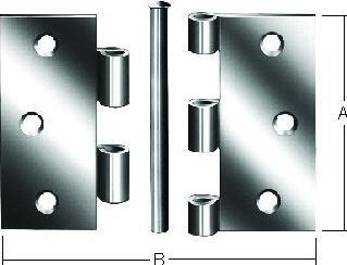 Actual product image Vormann Hinge Width 75 mm Thickness 1.75 mm Stainless steel V2A edged