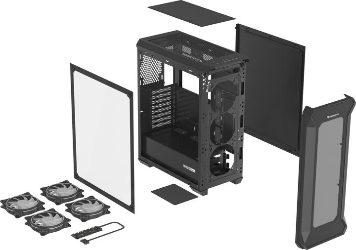 Actual product image Genesis IRID 505 ARGB (ATX, Mini-ITX)