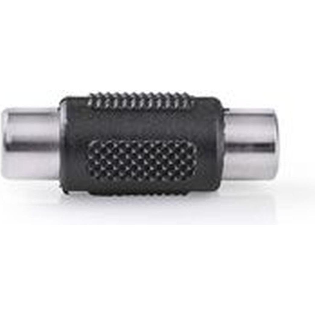Nedis Adattatore audio mono RCA femmina - RCA femmina Ne (Adattatore angolare), Adattatore audio, Nero