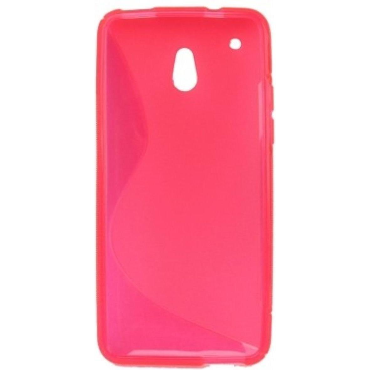 König Design Schutzhülle TPU Case für Handy HTC One mini M4 (HTC One Mini), Smartphone Hülle, Rosa