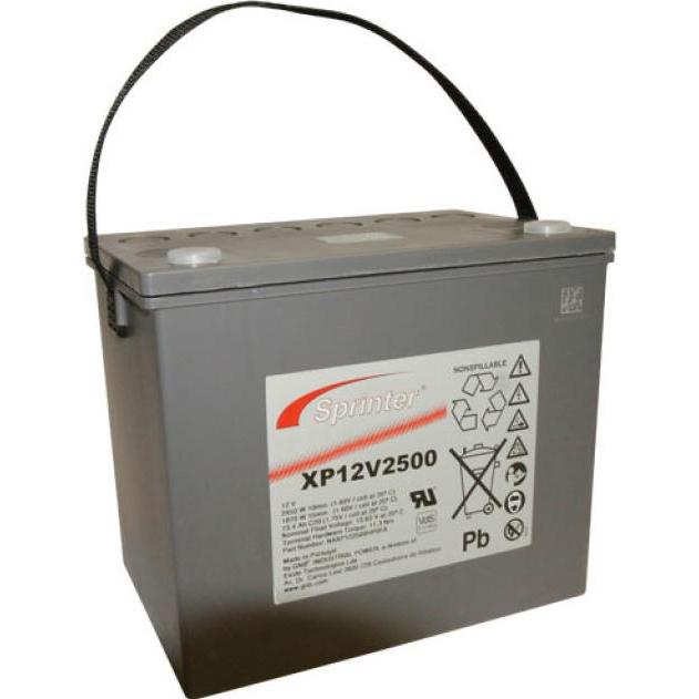 Exide, Versorgungsbatterie, Sprinter XP12V2500 Blei Akku mit M6 Schraubanschluss 12V, 69500mAh (12 V, 69.50 Ah)