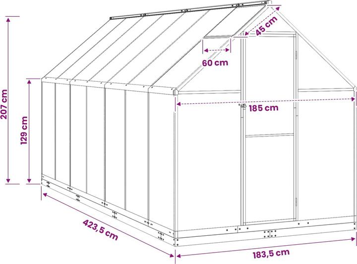 Image du produit vidaXL Garten Gewächshaus