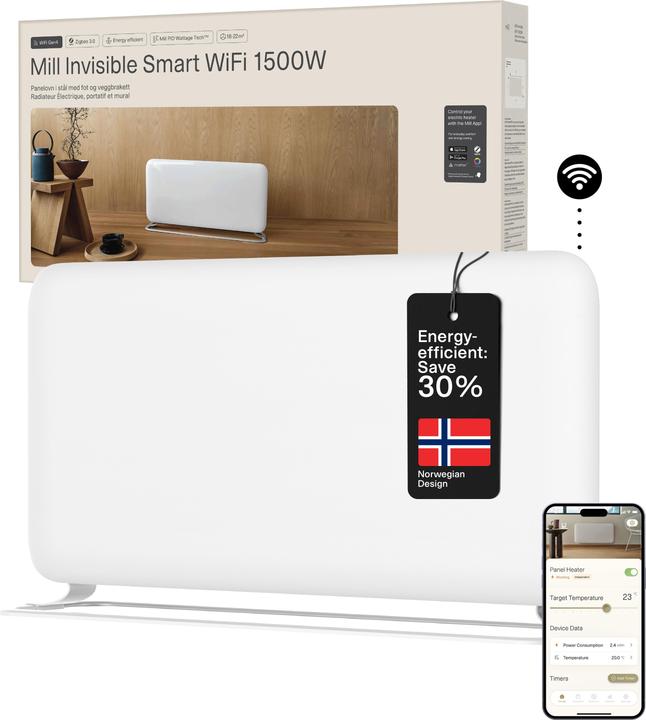 Immagine prodotto Mill Invisible Smart WiFi PanelHeater 1500W