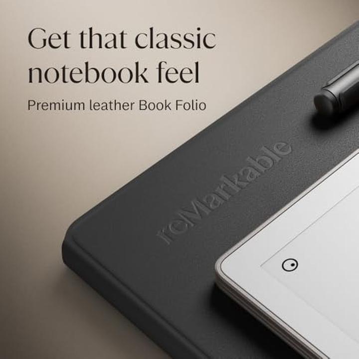 Image du produit reMarkable Paper Pro met Book Case Leer Zwart (RM83C-1005NW) (11.80", 64 Go, Noir)