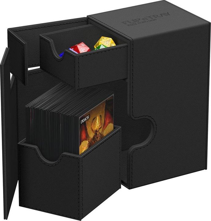 Produktbild Ultimate Guard Flip'n'Tray 80+ XenoSkin Monocolor Noir