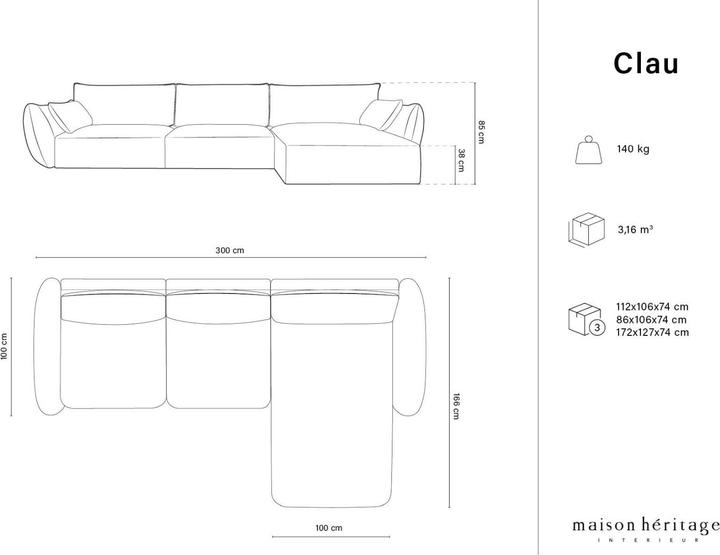 Produktbild Maison Heritage Clau (Ecksofa)