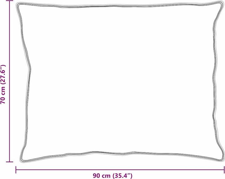 Produktbild vidaXL Bettkissen (70 x 90 cm)