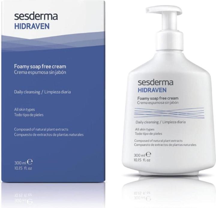 Actual product image Sesderma Hidraven Soap Free Foamy Cream (Cleansing Foam, 300 ml)