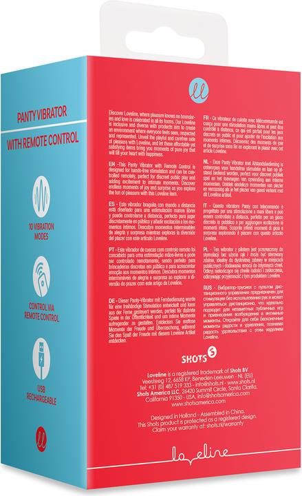 Actual product image Shots Panty Vibrator with Remote Control