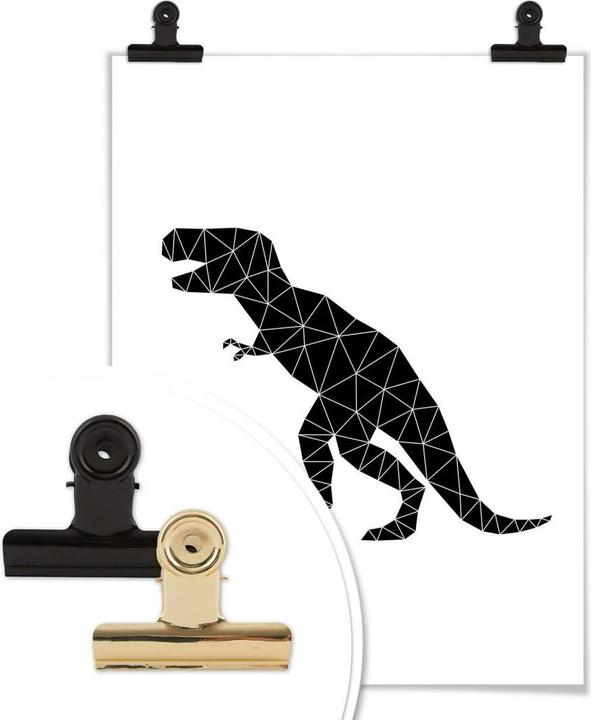 Actual product image Trenddeko Geometric Dinosaur T-Rex (80 x 100 cm)