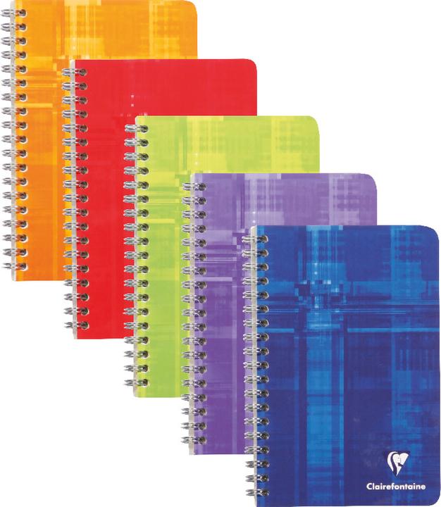 Image du produit Clairefontaine Spiralheft mit Register (11 x 17 cm, Quadrillé, Couverture rigide)