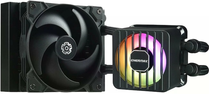 Produktbild Enermax LIQMAXFLO SR 120mm CPU AIO Liquid Cooler - Xtreme Dual Chamber PWM Pumpe- ARGB