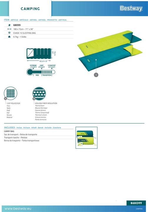 Energie-Label Bestway 68099 / 26 (180 cm)