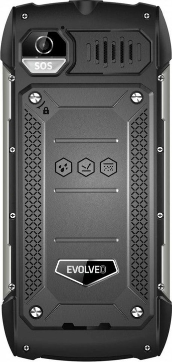 Actual product image Evolveo StrongPhone H1, 2.8" vodotěsný odolný/2xSIM/2px/micro SDHC/5000mAh/černá-stříbrná (2.80", 0.00 Mpx, 3G)