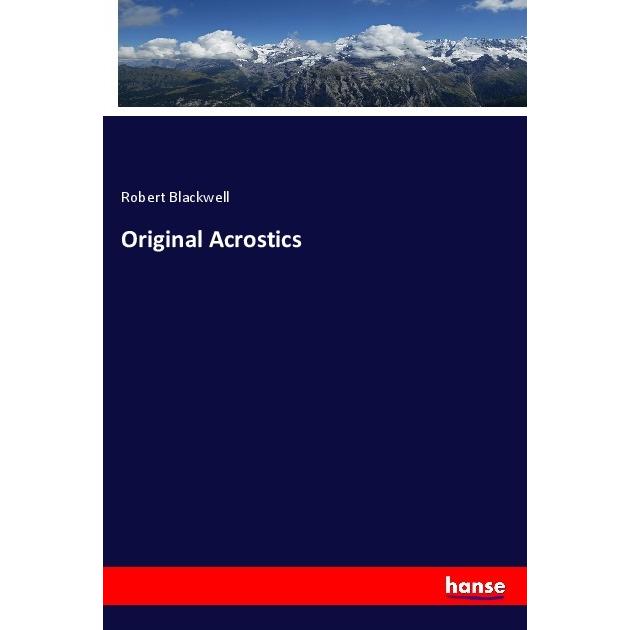 Original Acrostics, Fachbücher von Robert Blackwell