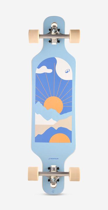 Actual product image Oxelo Longboard Einsteiger - Drop 100 Mini Sunrise (32.28")