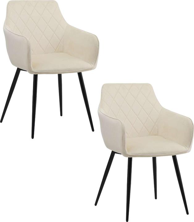 Image du produit Albatros International ALBATROS Chaise de salle à manger SALO (lot de 1/2) - Moderne et élégante, confortable chaise