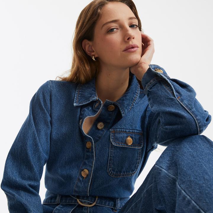 Actual product image La Redoute Collections Signature CORALIE denim jumpsuit (44)