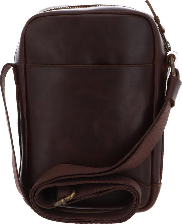 Actual product image Buckle & Seam Leder Crossbody Bag Runner Braun/Dots