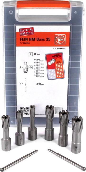 Productafbeelding Fein Kernboorset 63127714020 1 S (14 mm, 12 mm, 22 mm, 18 mm, 20 mm, 16 mm)