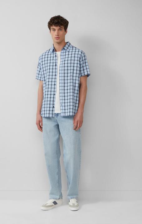 Image du produit S.Oliver Hemd Regular Fit: Kariertes Kurzarmhemd mit Struktur (L)