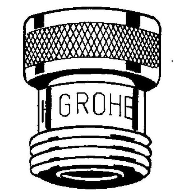 Grohe, Badkamermeubels, Terugstroombeveiliging Mannetje 1/2inch Vrouwtje 1/2inch Chroom