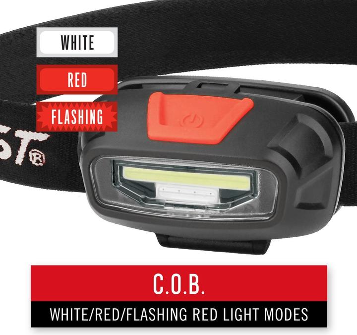 Produktbild Coast FL13R wiederaufladbare Stirnlampe mit rotem & weissem Licht 270 Lumen (270 lm)