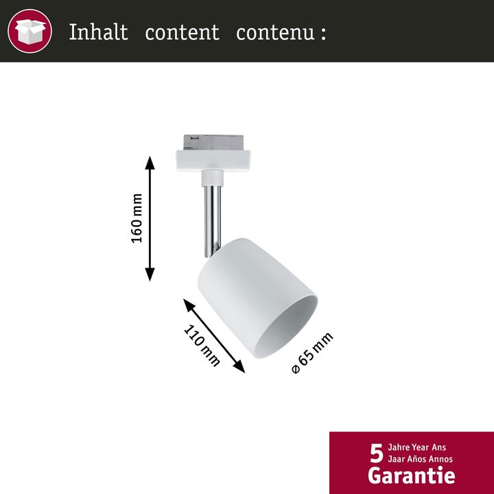 Produktbild Paulmann URail Spot Cover (3200 lm, GU10)