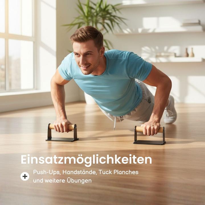 Produktbild Hermex 2er Set Push-Up-Griffe Liegestützgriffe Liegestützhilfe Push-Up Bar