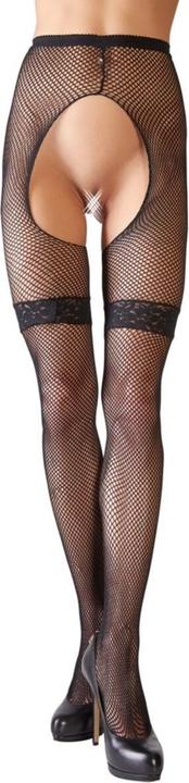 Actual product image Cottelli Collection Fishnet tights butt open (M, L)
