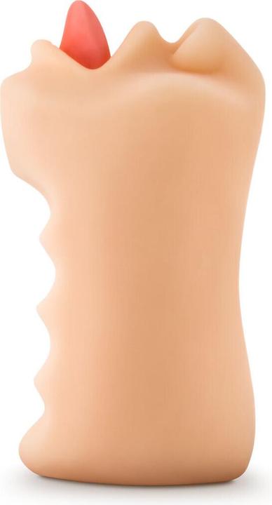 Actual product image Blush X5 Men - Oral Anne - Handheld 4.75" Realistic Mouth - Blow Job Masturbator Stroker - Open End