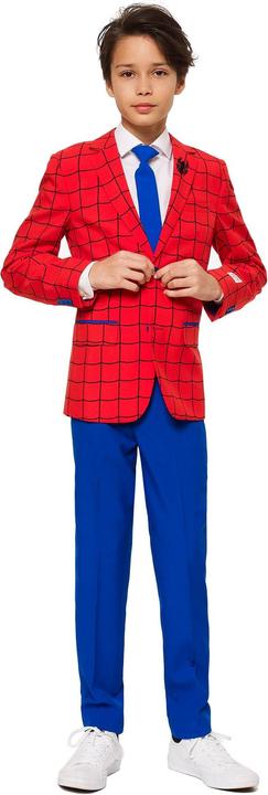 men's opposuits slim fit spider man suit & tie set