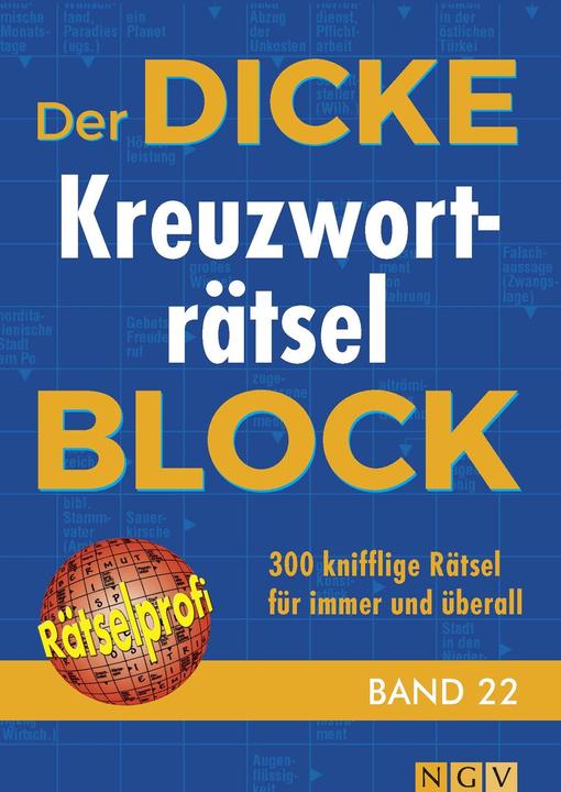 Produktbild Der dicke Kreuzworträtsel-Block Band 22 (Deutsch, 2017)